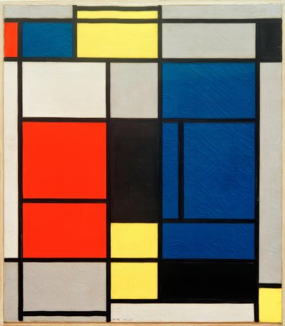 Tableau No. I, with Red, Blue, Yellow, Black and Gray by Piet Mondrian